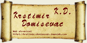 Krstimir Domiševac vizit kartica